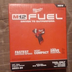 Milwaukee fuel M12 impact quarter inch new